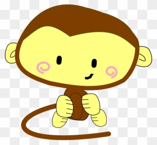 Brown Monkey Svg Clip Arts 600 X 556 Px - Png Download