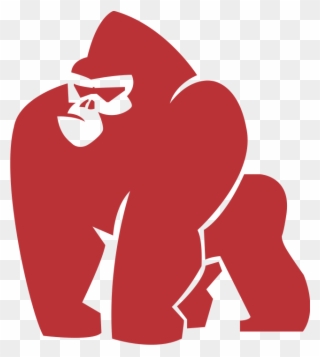 Svg Royalty Free Library Ape Clipart Gorilla Mask - Gorilla Silhouette Png Transparent Png