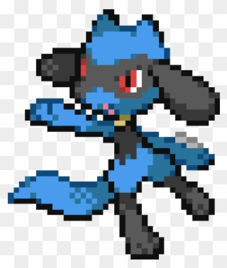 Lucario Sprite Png Banner Black And White - Moving Images Of Pokemon Clipart