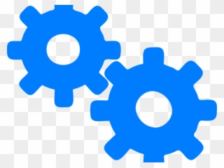 Gears Clipart Blue - Engine Clip Art - Png Download