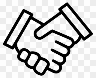 Png File - Shaking Hands Drawing Clipart