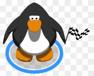 Checkered Flag Ingame - Club Penguin With Afro Clipart