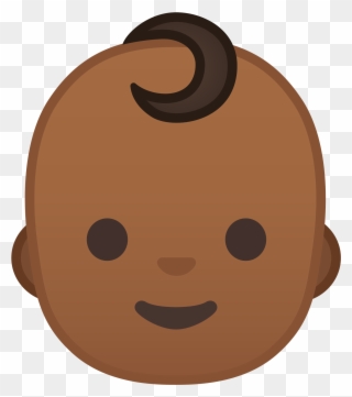 Open - Emoji De Bebe Negro Clipart