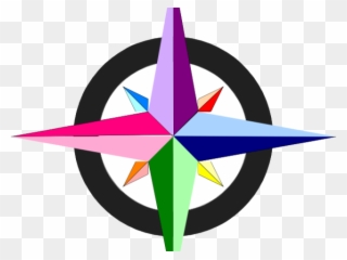 Compass Clipart Colorful - Compass Png Clipart Transparent Png