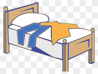 Original - Clothes On Bed Clipart - Png Download