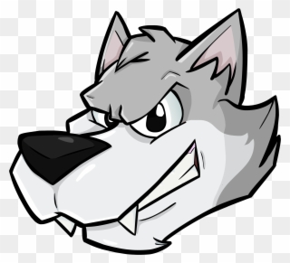 A Wolf Head - Cartoon Transparent Wolf Head Clipart