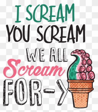 Ice Cream Buy T Shirt Design - Ice Cream Clipart
