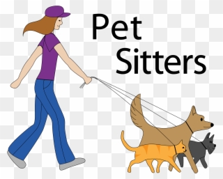 Pet Sitter Clip Art Free - Pet Sitting - Png Download