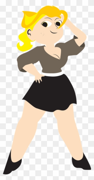 Girl With Yellow Hair,svg File,thick Girl,yellow Hair - Толстая Девочка Png Clipart