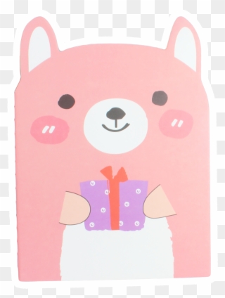 Cat Kawaii Cartoon Anime Animal Holding Gift Small - Anime Clipart