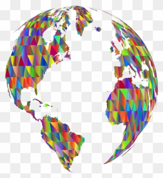 Big Image - Map Clipart Globe - Png Download