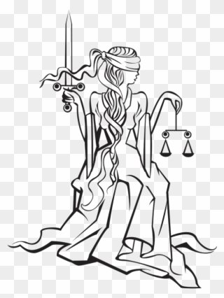 Lady Justice - Lady Justice Template Clipart