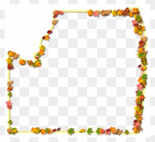 A Yellow And Orange Outline Map Of Palm Beach With - Picture Frame Clipart