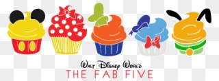 Disney Cupcake Disign - Walt Disney Clipart