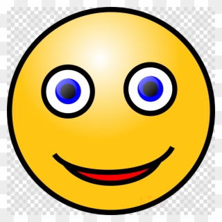Smiley Face Blue Eyes Clipart Smiley Emoticon Clip - Smiley Face With Blue Eyes - Png Download