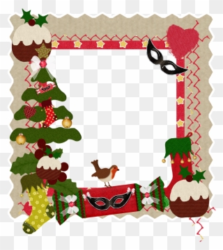 Christmas Frame Heart Card Png Image - Christmas Frame Clipart Transparent Png