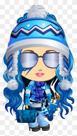 Solid Blue Outfit For Traveling With Matching Blue - Illustration Clipart