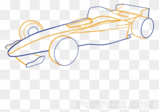 How To Draw A F1 Formula One Car Pop Path - Easy To Draw F1 Cars Clipart