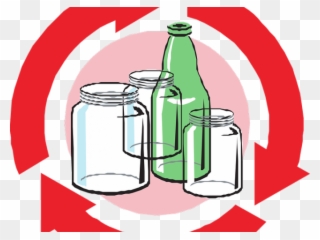 Recycle Clipart Recycling Glass - Recycle Glass Logo - Png Download