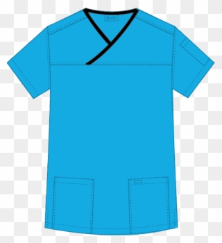 Mobb Medical Wear Criss Cross Scrub Top Png Scrub Shirt - Supreme Ftw Tee Cyan Clipart