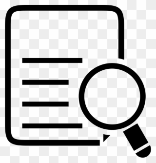 List Searching Variant Comments - Magnifying Glass Icon List Clipart