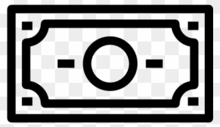 Dollar Clipart Bill Exchange - Black And White Dollar Clipart - Png Download