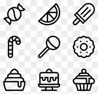 Desserts And Candies - Contact Icons Clipart