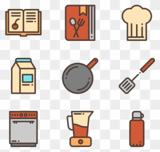 Kitchenware Vector Modular Kitchen Jpg Freeuse Download - Cookery Design Png Clipart