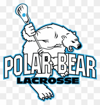 2017-18 Marks Polar Bear Lacrosse 15th Season - Bear With Lacrosse Stick Clipart