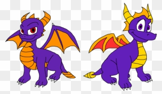 Mythical Clipart Dragon Tail - Classic Spyro Skylanders - Png Download