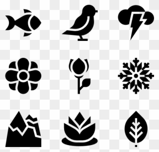Nature - Camping Icons Clipart