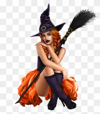 Halloween,femmes Witch Art - Png Witch Tubes Clipart