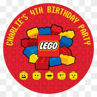 Lego Blocks Party Box Stickers - Lego Logo Clipart