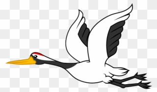 Free Flying Image Cartoon Graphics Ii For - Crane Clipart