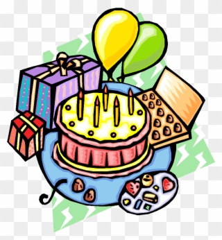 Curriculum Night On Emaze - Birthday Cake With Presents Clipart - Png Download