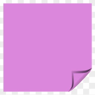 Sticky Note Purple Folded Corner - Flag Clipart