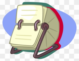 Vector Illustration Of Rolodex Rotating File Device Clipart (#1718271 ...