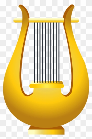 Hand Harp Clipart - Golden Harp Clipart - Png Download