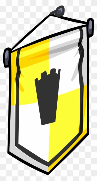 Ye Olde Yellow Banner Sprite 002 - Portable Network Graphics Clipart