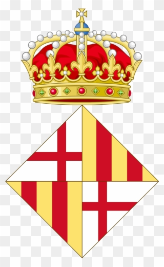 Coat Of Arms Of Barcelona - Wappen Barcelona Clipart