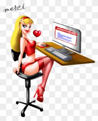 Merci Fille Sexy Clipart