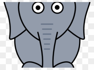 Elephant Clipart Giraffe - Kresleny Slon Png Transparent Png