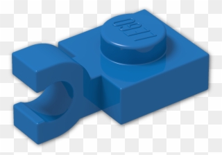 Plate 1 X 1 With Clip Horizontal - Cobalt Blue - Png Download