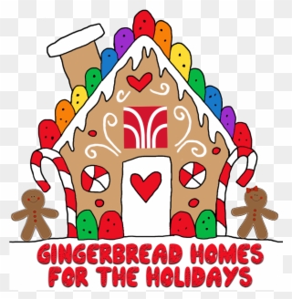 Gingerbread Homes For The Holidays Clip Free Library - Transparent Gingerbread House Clipart - Png Download