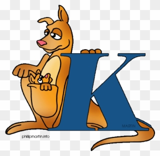 Kangaroo Clipart Letter K - Alphabet K - Png Download