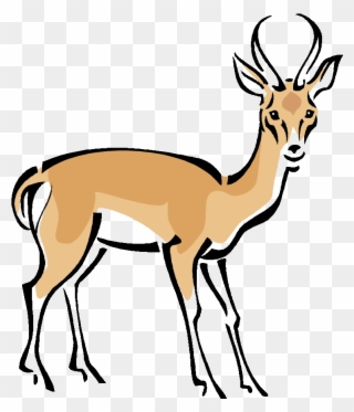 Gazelle Clipart Wild Deer - Addax Clipart - Png Download