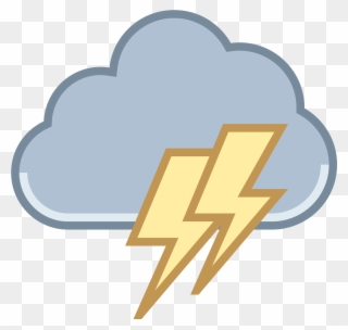 Lightning Icon Png Download - Cloud With Lightning Icon Png Clipart
