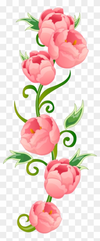 Peonies - Flower Wall Mural - Shower Bright Clipart