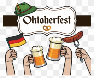 Beer Clip Art Celebrate - Oktoberfest Art - Png Download