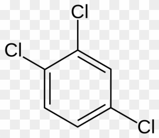 File - 1,2,4-trichlorobenzene 2 - Svg - Tri Chloro Benzene Clipart